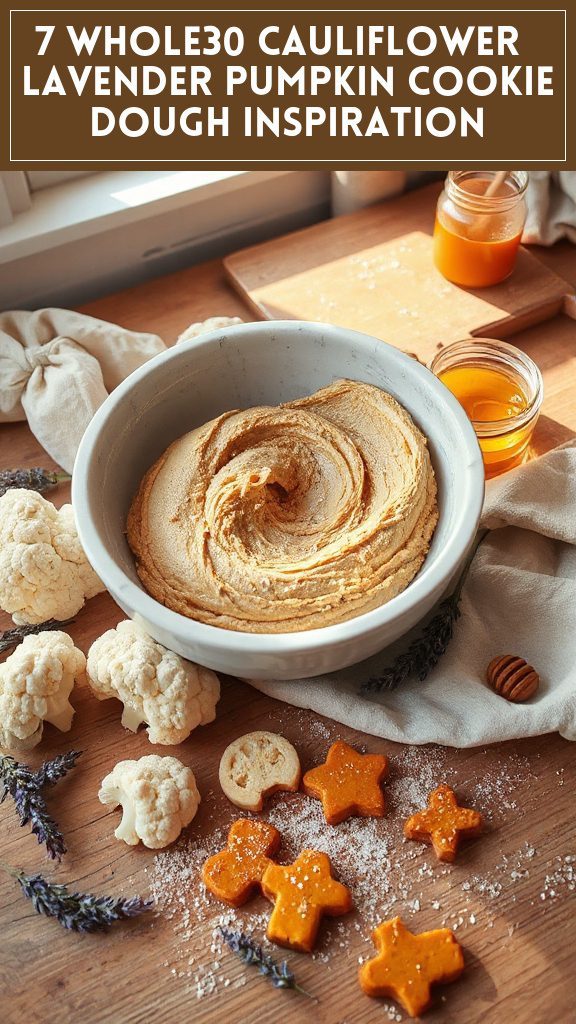 7 Whole30 Cauliflower & Lavender Pumpkin Cookie Dough Inspiration