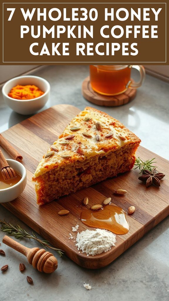 7 Whole30 Honey & Pumpkin Coffee Cake Recipes