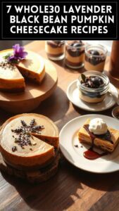 7 Whole30 Lavender & Black Bean Pumpkin Cheesecake Recipes