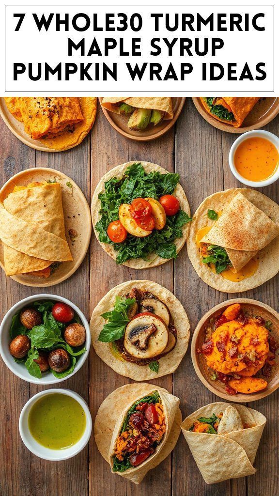 7 Whole30 Turmeric & Maple Syrup Pumpkin Wrap Ideas
