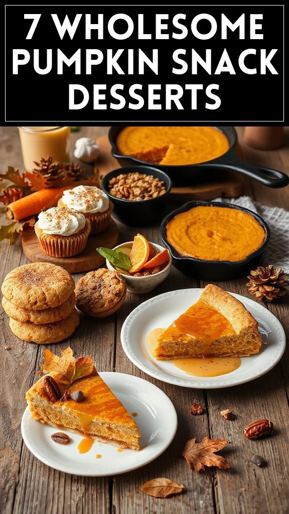 7 Wholesome Pumpkin Snack Desserts