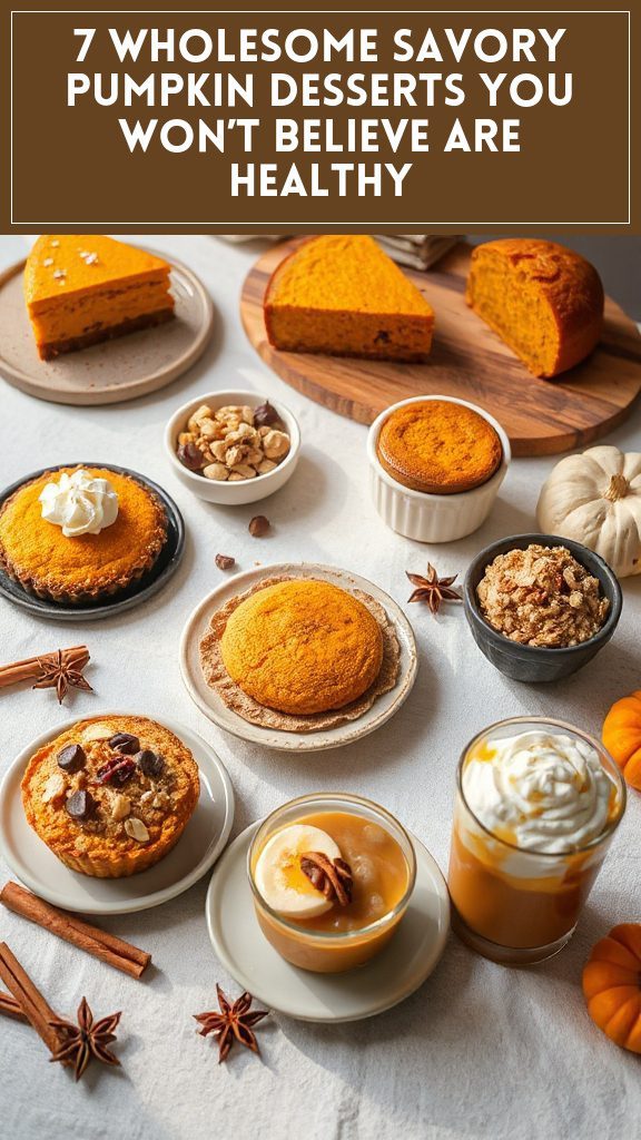 7 Wholesome Savory Pumpkin Desserts You Won't Believe Are Healthy