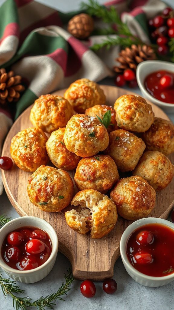 air fried stuffing balls recipe