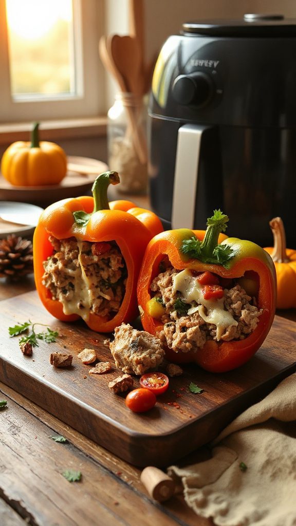 air fryer stuffed peppers