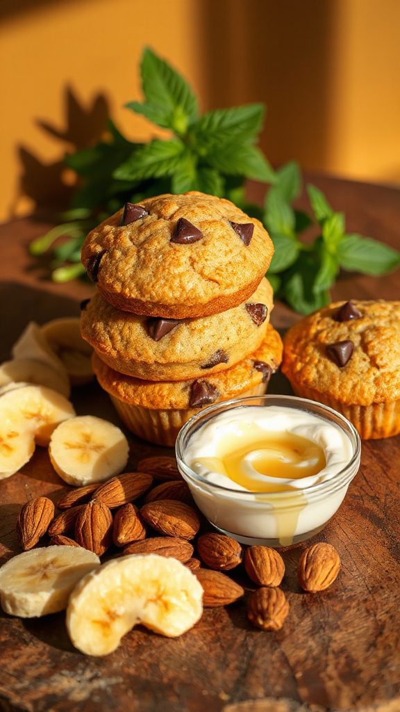 almond flour banana muffins