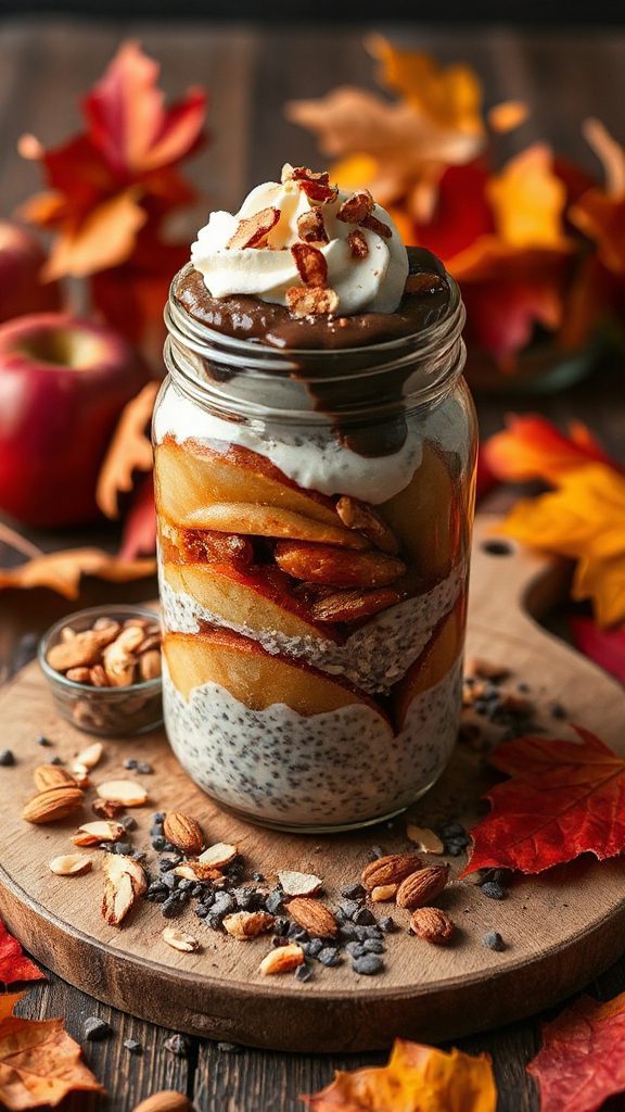 almond joy chia parfait