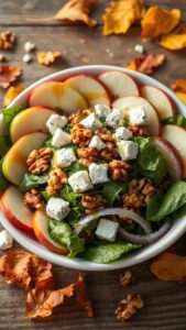 apple and blue cheese salad