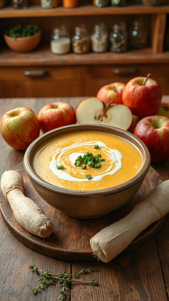 apple and parsnip soup
