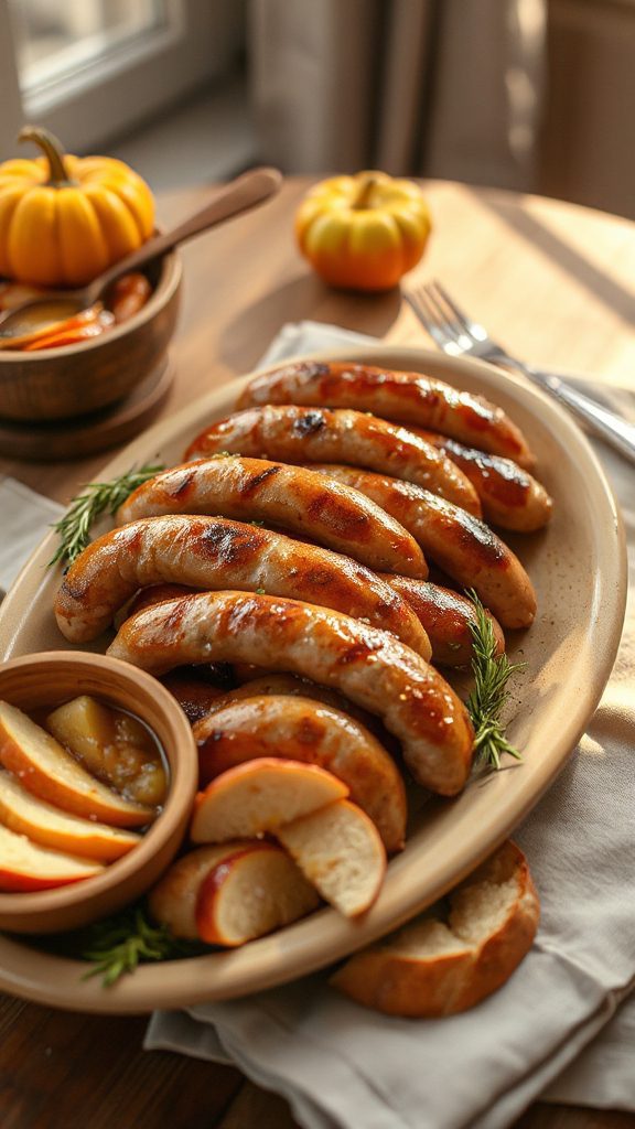 apple and pork sausage