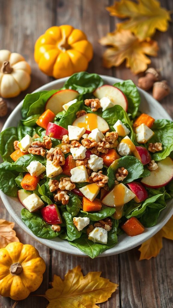 apple and spinach salad