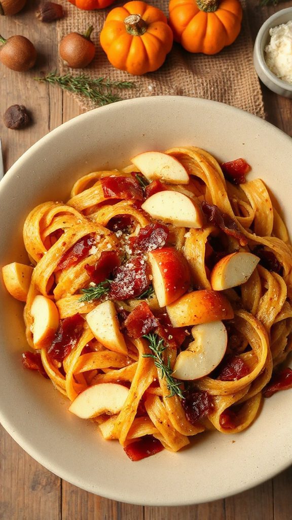apple bacon pasta delight