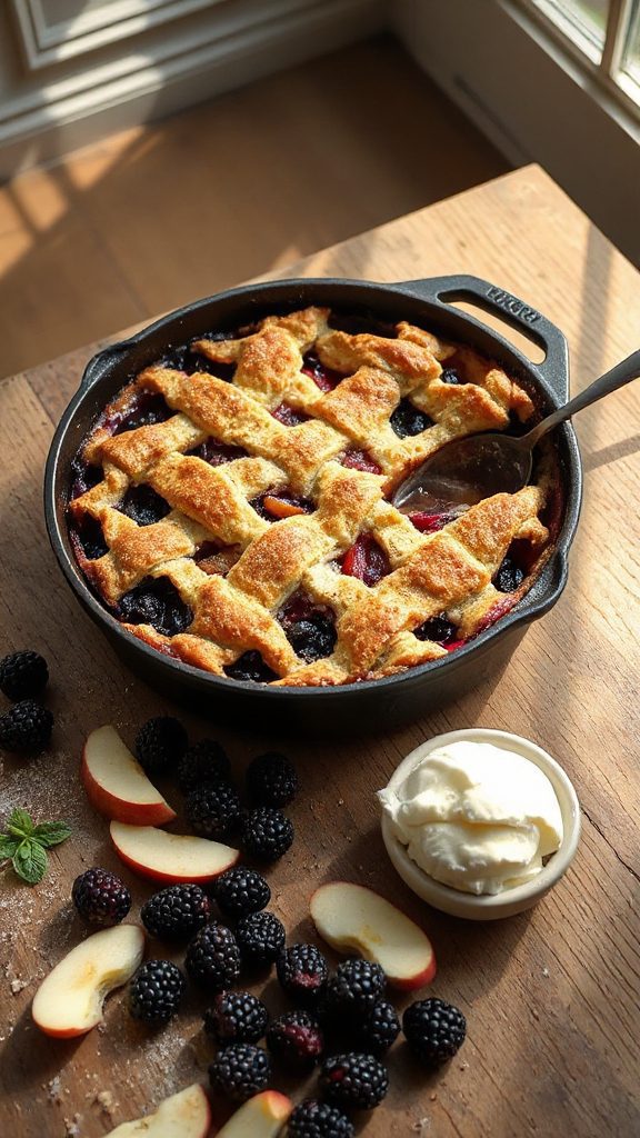 apple blackberry cobbler recipe