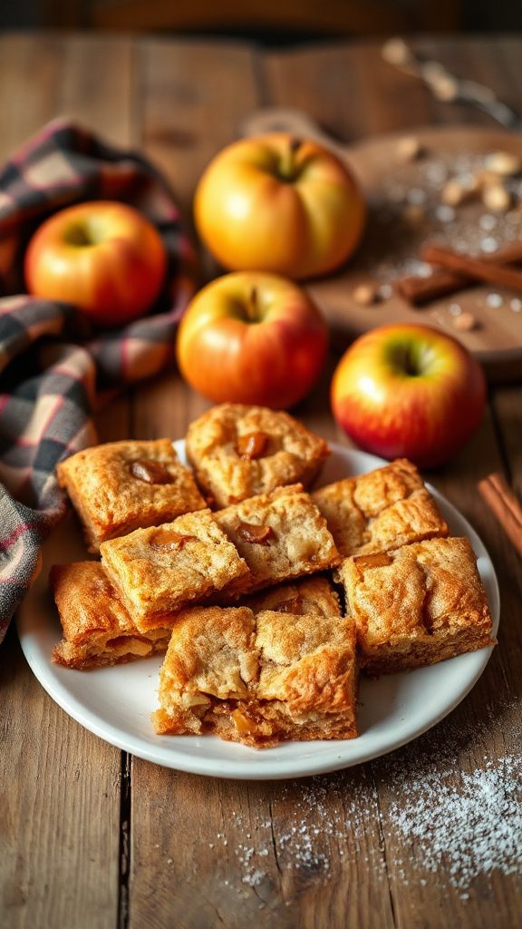 apple blondies with sweetness