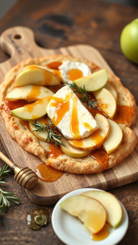 apple brie honey flatbread recipe