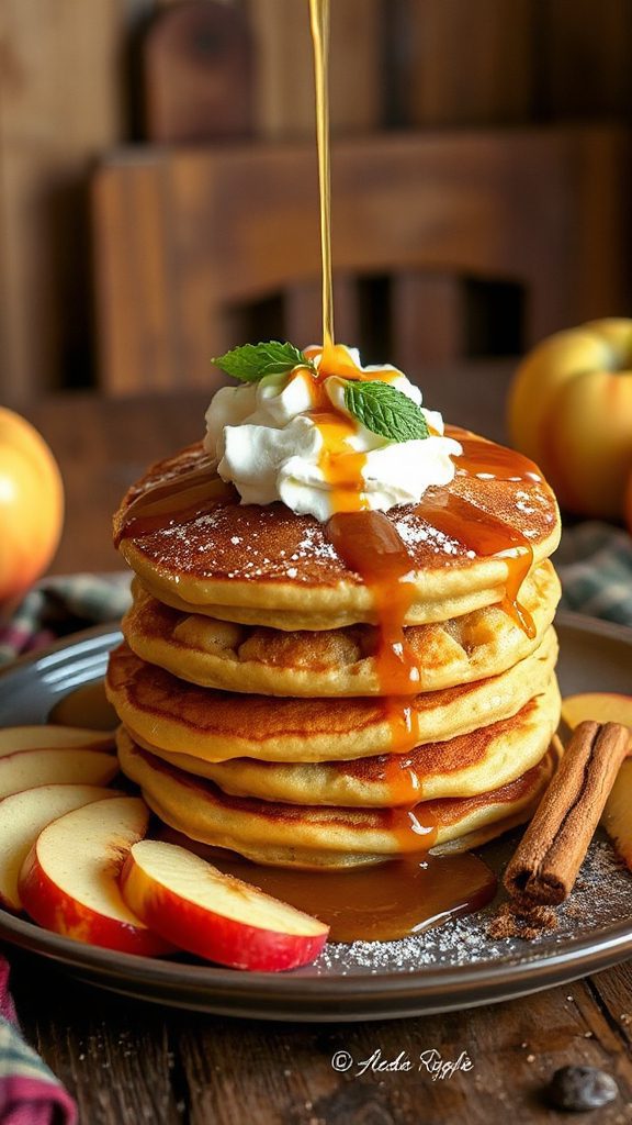 apple caramel pancakes recipe