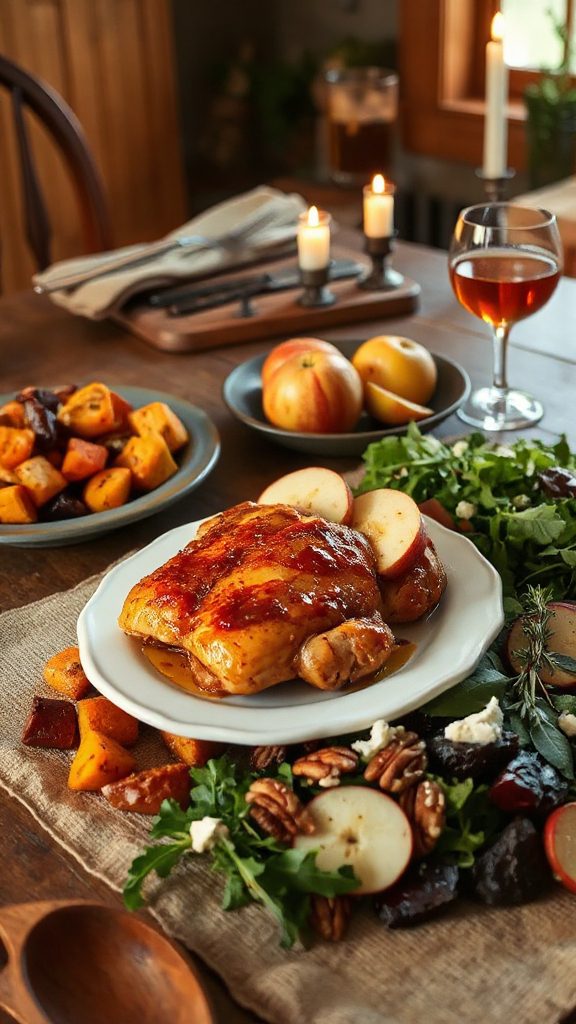 apple cider glazed chicken