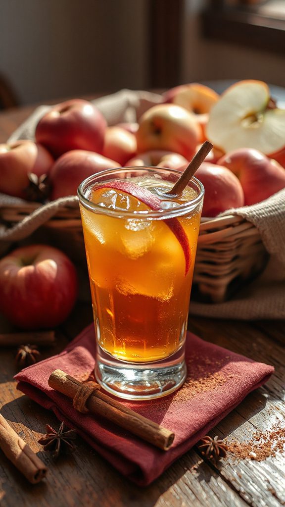 apple cider whiskey cocktail