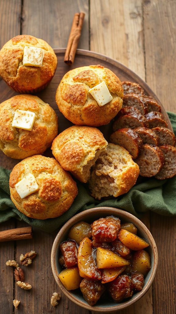 apple cinnamon breakfast muffins