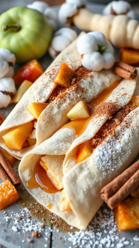 apple cinnamon crepe filling