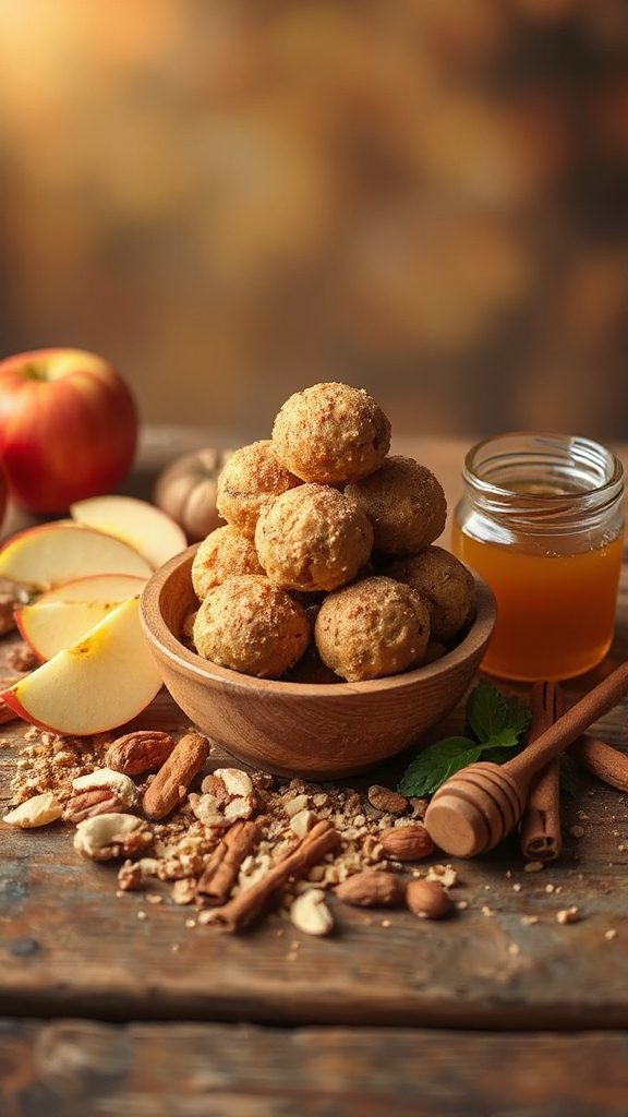 apple cinnamon energy balls