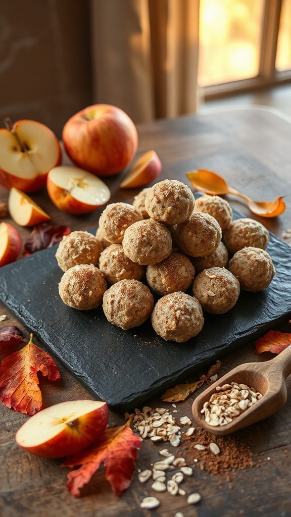 apple cinnamon energy bites