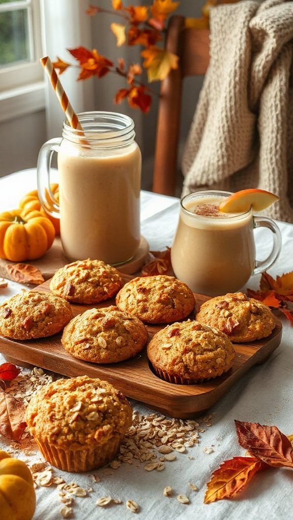 apple cinnamon oat muffins