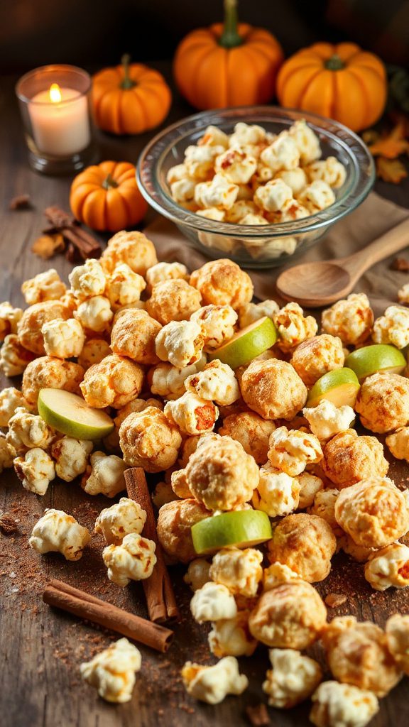 apple cinnamon popcorn treats