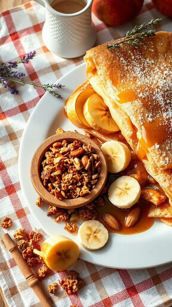 apple cinnamon ricotta crepes
