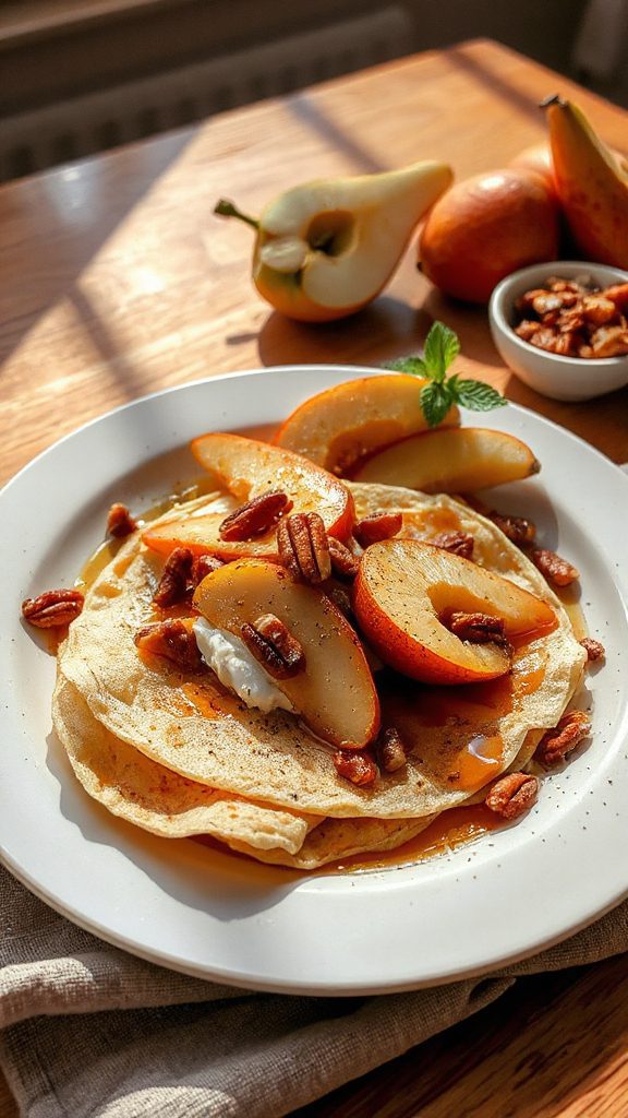 apple cinnamon ricotta crepes