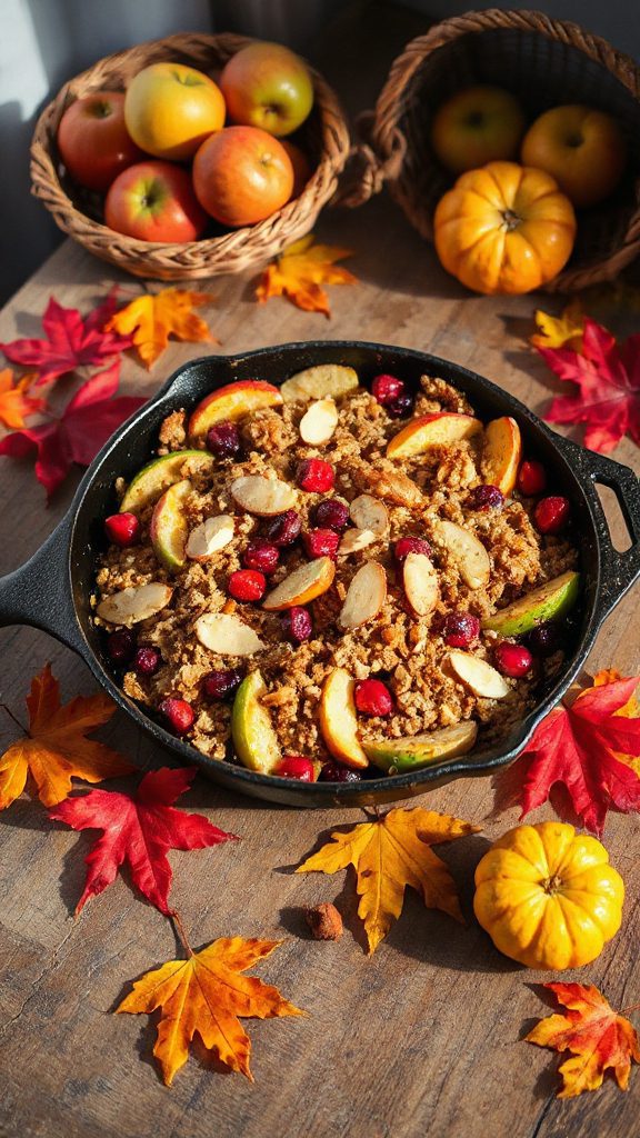 apple cranberry almond crisp