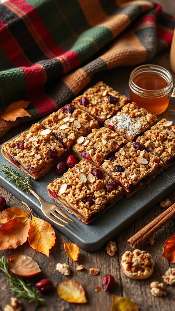 apple cranberry crisp bars