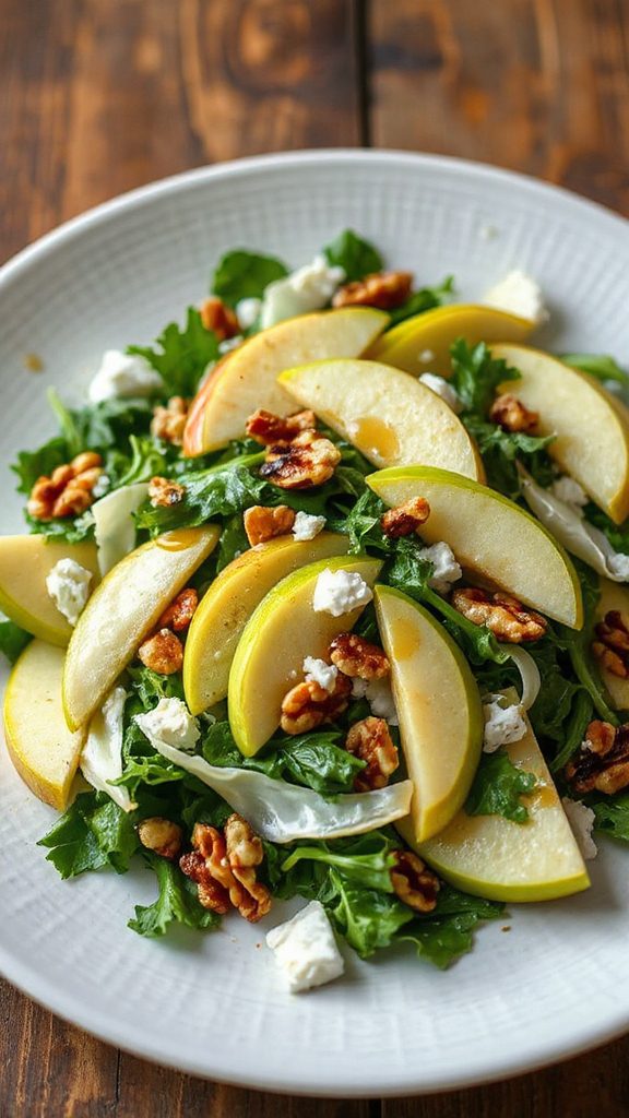 apple fennel goat cheese salad