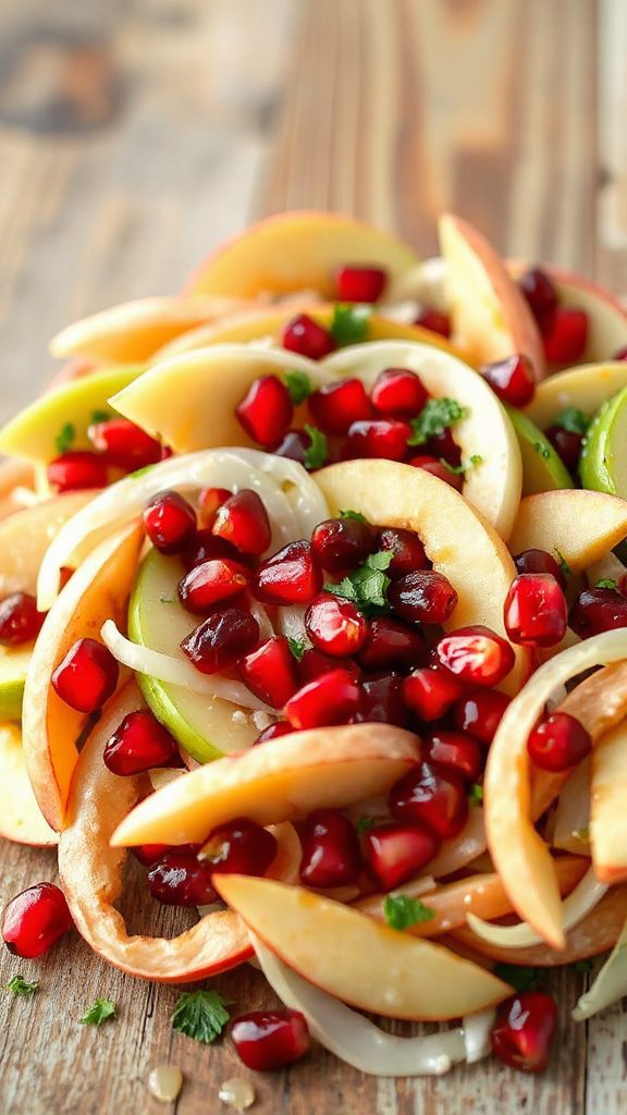 apple fennel pomegranate salad