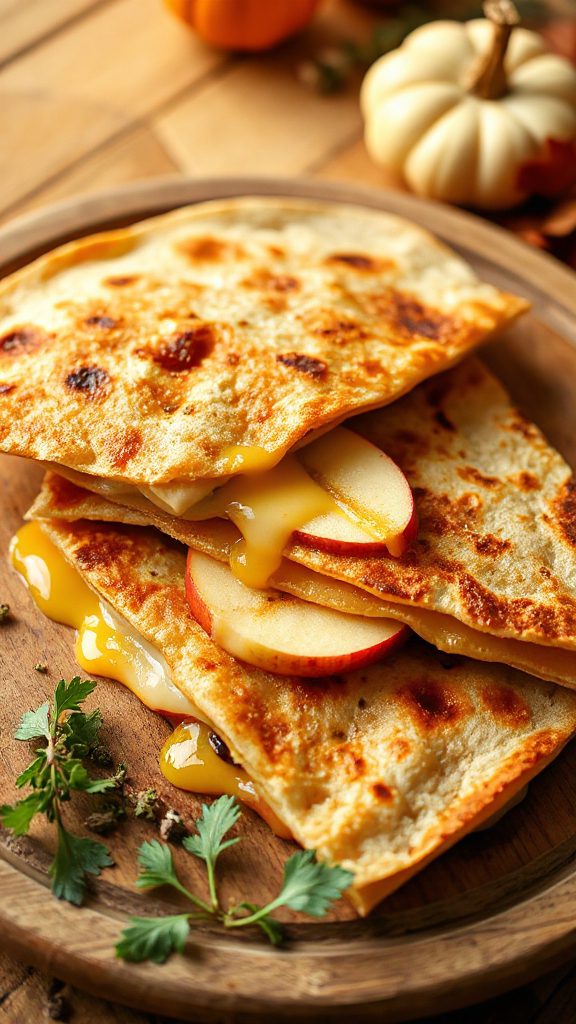 apple goat cheese quesadilla
