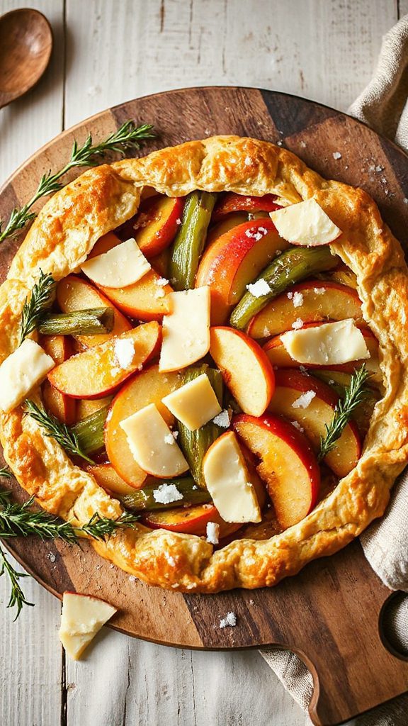 apple leek gruyere galette recipe