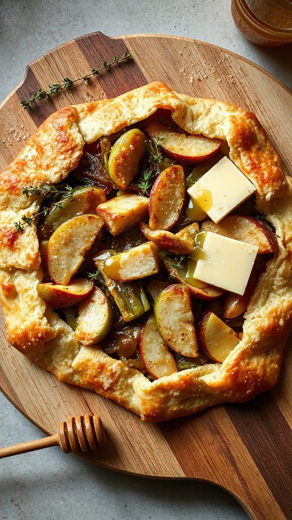 apple leek tart delight
