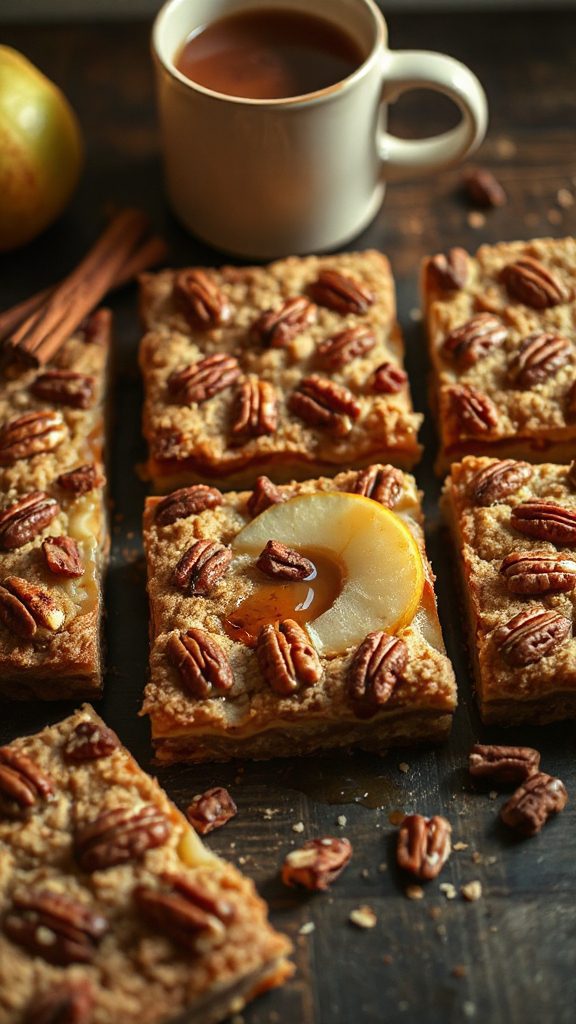 apple pear crumble bars