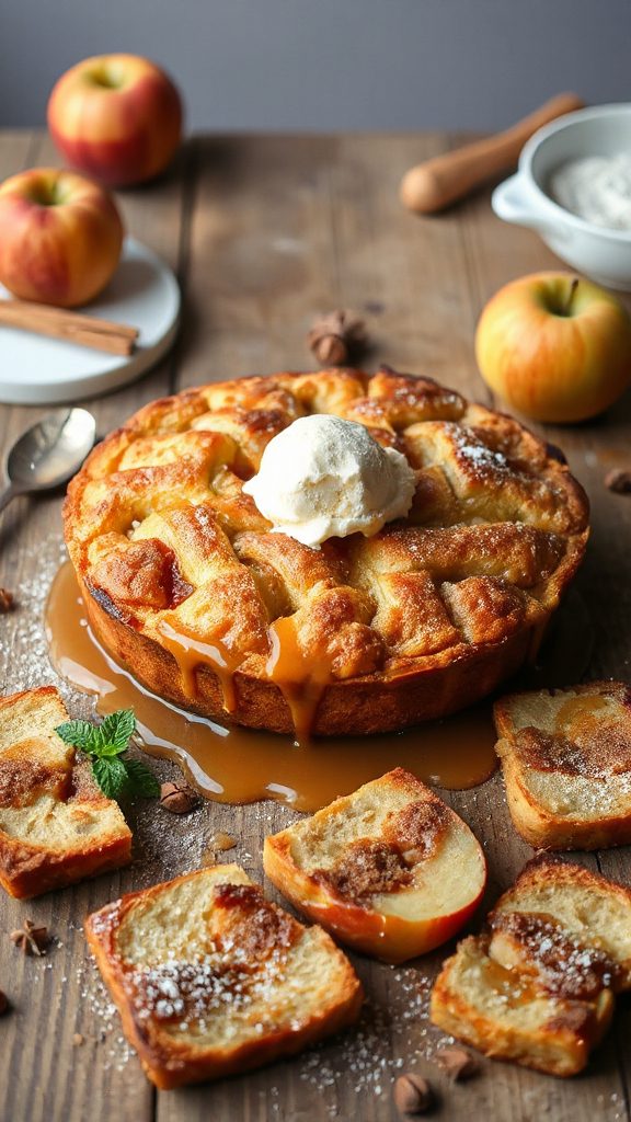 apple pie bread pudding