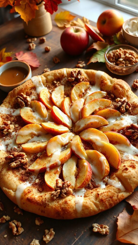 apple pie pizza dessert