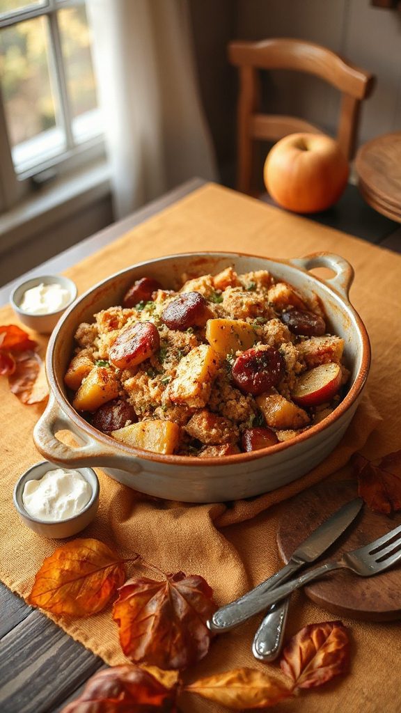 apple sausage breakfast casserole