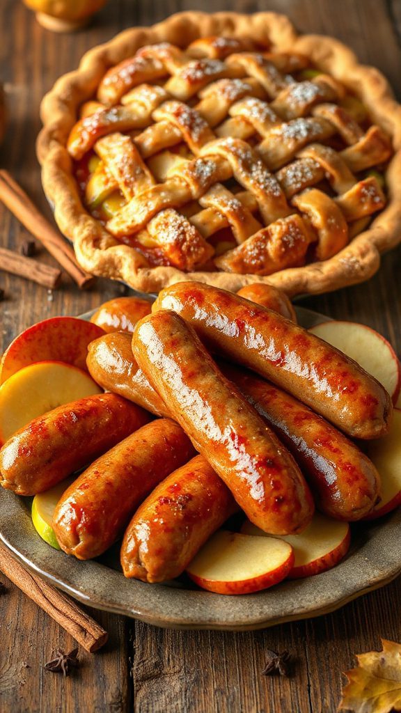 apple sausage pie fusion