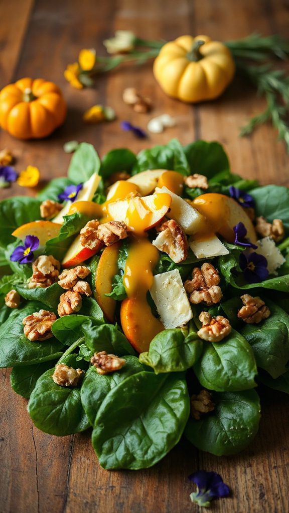 apple spinach salad recipe