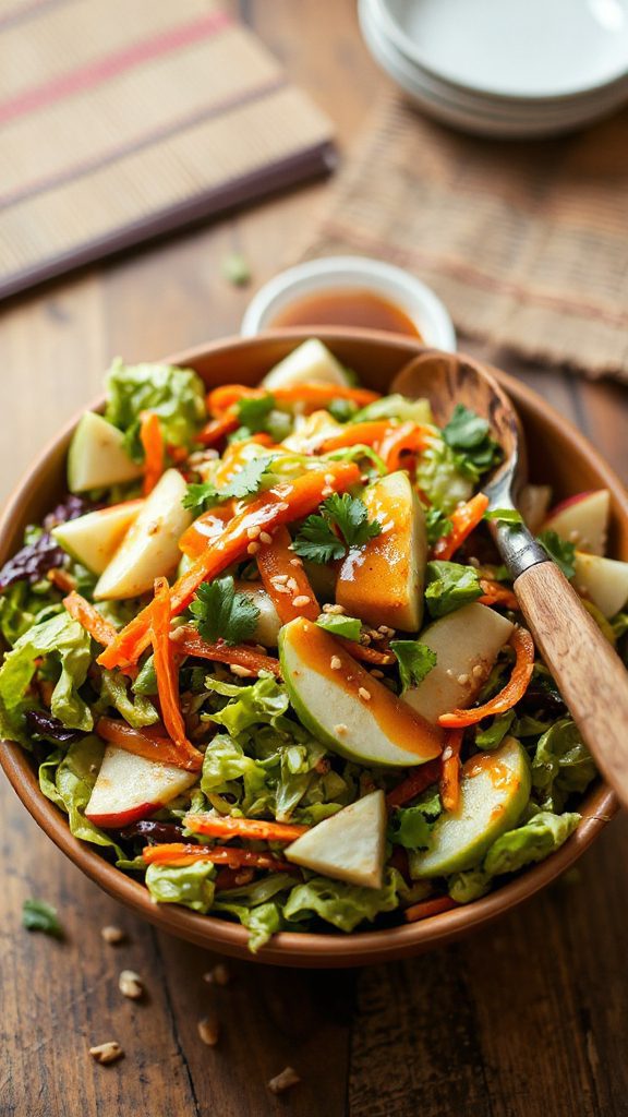 asian apple brussel slaw