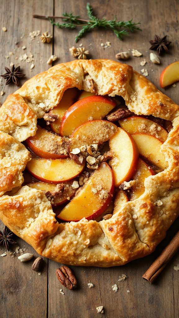 autumn apple cardamom galette