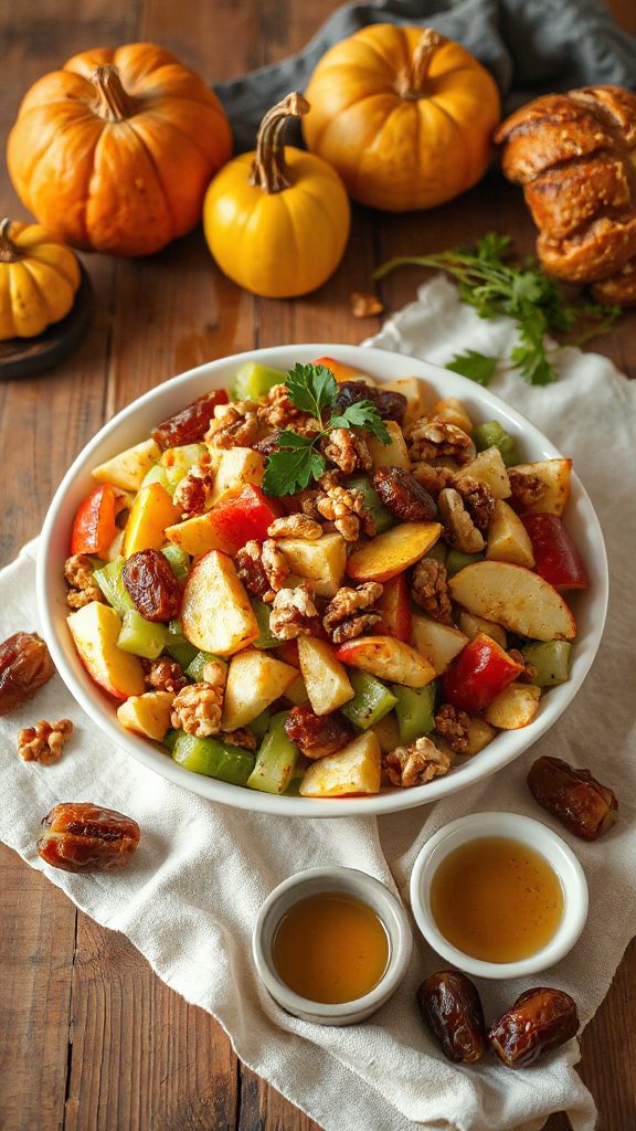 autumn apple celery salad