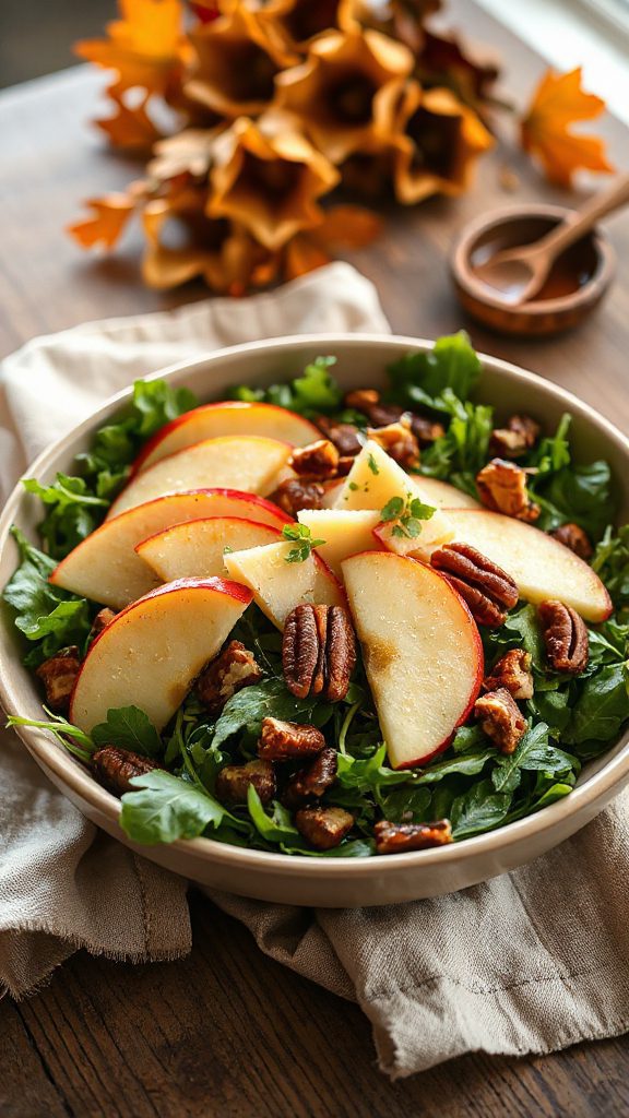 autumn apple cheddar salad