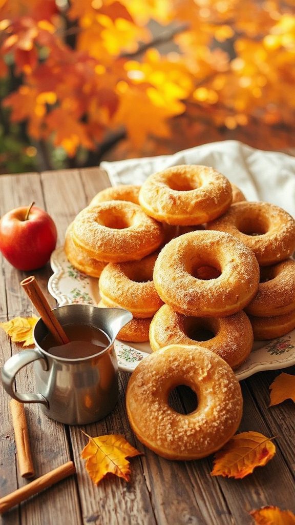 autumn apple cider donuts