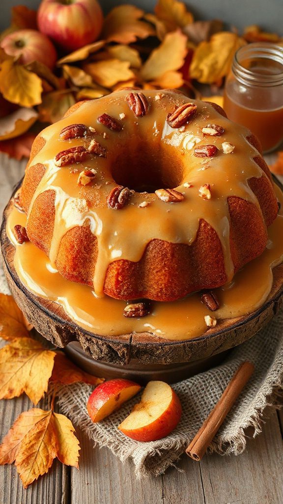 autumn donut cake delight