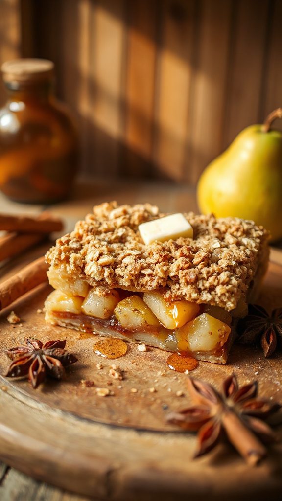 autumn fruit oatmeal bars