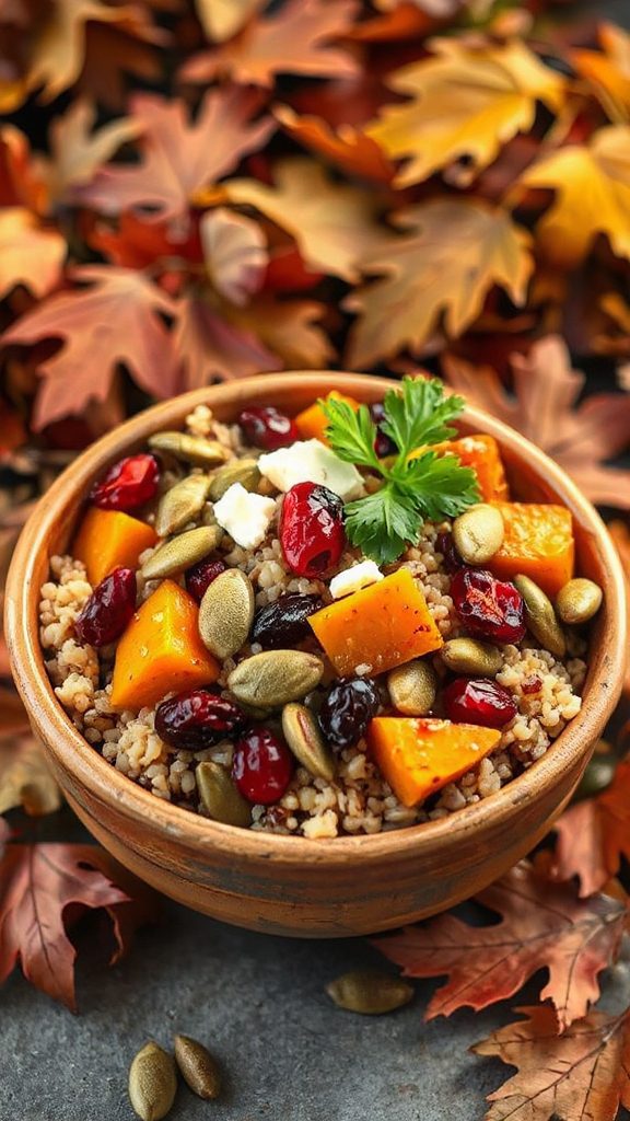 autumn harvest grain salad